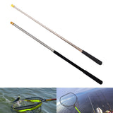Maxbell Retractable Landing Net Rod Non Slip Handle Tool Telescopic Fishing Net Pole 25cm to 68cm