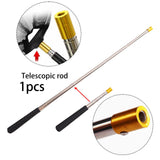 Maxbell Retractable Landing Net Rod Non Slip Handle Tool Telescopic Fishing Net Pole 25cm to 68cm