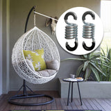 Maxbell 2 Pieces Swing Spring Decor Versatile Accessories for Patio Boxing Bag Porch with Anti Noise Mat