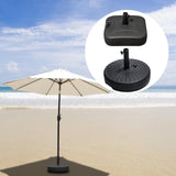 Maxbell Parasol Base Stand Weight Patio Umbrella Base for Balcony Courtyard Backyard Square 48x48x14cm