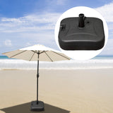 Maxbell Parasol Base Stand Weight Patio Umbrella Base for Balcony Courtyard Backyard Square 48x48x14cm