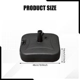 Maxbell Parasol Base Stand Weight Patio Umbrella Base for Balcony Courtyard Backyard Square 48x48x14cm