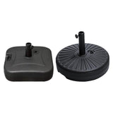 Maxbell Parasol Base Stand Weight Patio Umbrella Base for Balcony Courtyard Backyard Square 48x48x14cm
