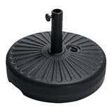 Maxbell Parasol Base Stand Weight Patio Umbrella Base for Balcony Courtyard Backyard Round 55x55x14.5cm