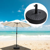 Maxbell Parasol Base Stand Weight Patio Umbrella Base for Balcony Courtyard Backyard Round 55x55x14.5cm