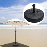 Maxbell Parasol Base Stand Weight Patio Umbrella Base for Balcony Courtyard Backyard Round 55x55x14.5cm