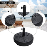 Maxbell Parasol Base Stand Weight Patio Umbrella Base for Balcony Courtyard Backyard Round 55x55x14.5cm