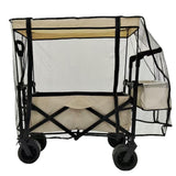 Maxbell Rain Cover for Wagon Portable with Zipper Canopy for Camping Shopping Picnic