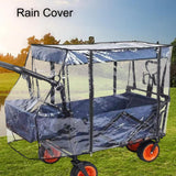 Maxbell Rain Cover for Wagon Portable with Zipper Canopy for Camping Shopping Picnic