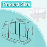 Maxbell Rain Cover for Wagon Portable with Zipper Canopy for Camping Shopping Picnic
