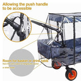 Maxbell Rain Cover for Wagon Portable with Zipper Canopy for Camping Shopping Picnic