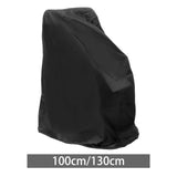 Maxbell Wheelchair Cover Sun Protection Snowproof Rainproof Black for Travel Outdoor Height 100 cm