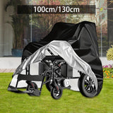 Maxbell Wheelchair Cover Sun Protection Snowproof Rainproof Black for Travel Outdoor Height 100 cm