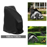 Maxbell Wheelchair Cover Sun Protection Snowproof Rainproof Black for Travel Outdoor Height 100 cm