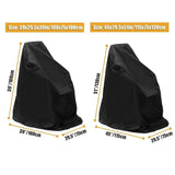 Maxbell Wheelchair Cover Sun Protection Snowproof Rainproof Black for Travel Outdoor Height 100 cm