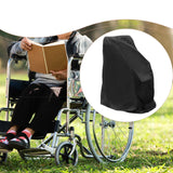 Maxbell Wheelchair Cover Sun Protection Snowproof Rainproof Black for Travel Outdoor Height 100 cm
