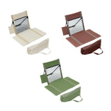 Maxbell Floor Chair with Back Support Lightweight Folding Chair Pad with Carry Bag Beige