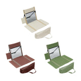 Maxbell Floor Chair with Back Support Lightweight Folding Chair Pad with Carry Bag Beige