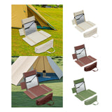 Maxbell Floor Chair with Back Support Lightweight Folding Chair Pad with Carry Bag Beige