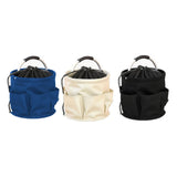 Maxbell Picnic Basket Foldable Grocery Basket for Outdoor Indoor Gardening Women Men Black