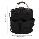 Maxbell Picnic Basket Foldable Grocery Basket for Outdoor Indoor Gardening Women Men Black