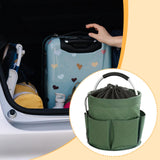 Maxbell Picnic Basket Foldable Grocery Basket for Outdoor Indoor Gardening Women Men Green