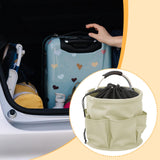 Maxbell Picnic Basket Foldable Grocery Basket for Outdoor Indoor Gardening Women Men Apricot Gray