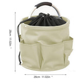 Maxbell Picnic Basket Foldable Grocery Basket for Outdoor Indoor Gardening Women Men Apricot Gray