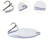 Maxbell Fishing Spoon Metal Jig Lure Sturdy Casting Spoon for Crappie Salmon Catfish