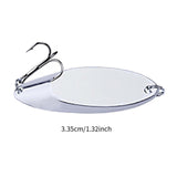 Maxbell Fishing Spoon Metal Jig Lure Sturdy Casting Spoon for Crappie Salmon Catfish