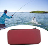 Maxbell Fishing Tackle Box Versatile Practical Accessory Gift Sturdy Fly Fishing Box Red