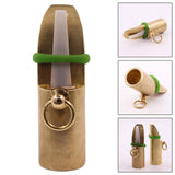 Maxbell Deer Game Call Sturdy Small Metal Brass Muntjac Whistle for Outdoor Survival