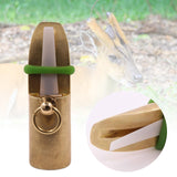 Maxbell Deer Game Call Sturdy Small Metal Brass Muntjac Whistle for Outdoor Survival