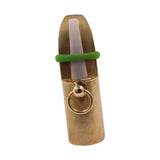 Maxbell Deer Game Call Sturdy Small Metal Brass Muntjac Whistle for Outdoor Survival