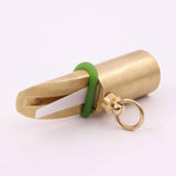 Maxbell Deer Game Call Sturdy Small Metal Brass Muntjac Whistle for Outdoor Survival