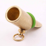 Maxbell Deer Game Call Sturdy Small Metal Brass Muntjac Whistle for Outdoor Survival