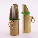 Maxbell Deer Game Call Sturdy Small Metal Brass Muntjac Whistle for Outdoor Survival