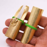 Maxbell Deer Game Call Sturdy Small Metal Brass Muntjac Whistle for Outdoor Survival