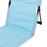 Maxbell Outdoor Beach Lounger Compact Foldable Beach Mat for Hiking Barbecue Fishing Light Blue