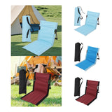 Maxbell Outdoor Beach Lounger Compact Foldable Beach Mat for Hiking Barbecue Fishing Light Blue
