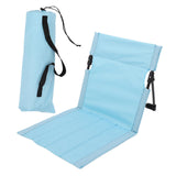 Maxbell Outdoor Beach Lounger Compact Foldable Beach Mat for Hiking Barbecue Fishing Light Blue
