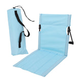 Maxbell Outdoor Beach Lounger Compact Foldable Beach Mat for Hiking Barbecue Fishing Light Blue