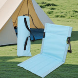 Maxbell Outdoor Beach Lounger Compact Foldable Beach Mat for Hiking Barbecue Fishing Light Blue