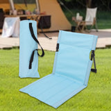 Maxbell Outdoor Beach Lounger Compact Foldable Beach Mat for Hiking Barbecue Fishing Light Blue