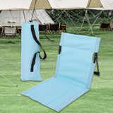 Maxbell Outdoor Beach Lounger Compact Foldable Beach Mat for Hiking Barbecue Fishing Light Blue