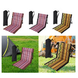 Maxbell Outdoor Beach Lounger Compact Foldable Beach Mat for Barbecue Travel Camping Brown Side