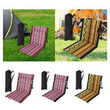Maxbell Outdoor Beach Lounger Compact Foldable Beach Mat for Barbecue Travel Camping Brown Side