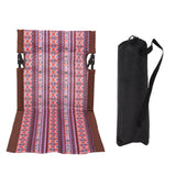 Maxbell Outdoor Beach Lounger Compact Foldable Beach Mat for Barbecue Travel Camping Brown Side