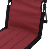 Maxbell Outdoor Beach Lounger Compact Foldable Beach Mat for Hiking Barbecue Fishing Red