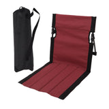 Maxbell Outdoor Beach Lounger Compact Foldable Beach Mat for Hiking Barbecue Fishing Red